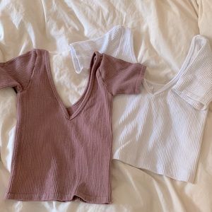 2pack out from under zoey ribbed seamless top